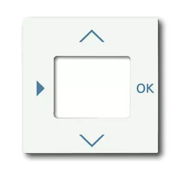 6430-0-0388 (6435-884), Плата центральная (накладка) для таймера 6455, 6456, цвет белый бархат, ABB