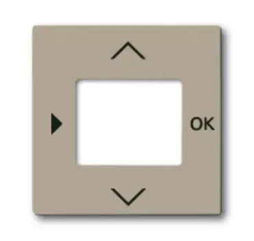 6430-0-0392 (6435-93-507), Плата центральная (накладка) для таймера 6455, 6456, серия Basic 55, цвет шампань, ABB