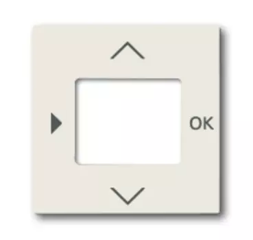 6430-0-0394 (6435-96-507), Плата центральная (накладка) для таймера 6455, 6456, серия Basic 55, цвет chalet-white, ABB