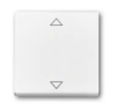 6430-0-0400 (6430-84-102-500), Клавиша для механизма электронного выключателя Busch-Jalousiecontrol 6411 U-101, 6411 U/S-101, 6418 U, реле 6402 U, цвет davos/альпийский белый, ABB