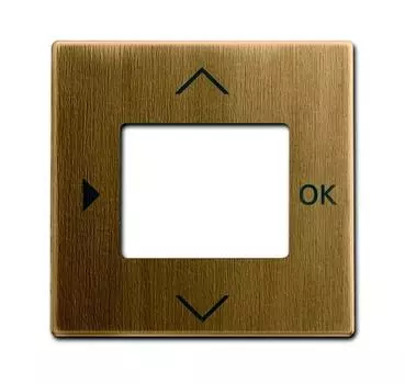 6430-0-0405 (6435-840-500), Плата центральная (накладка) для таймера 6455, 6456, серия Династия, Латунь античная, ABB