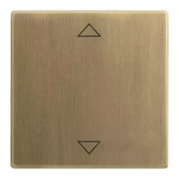 6430-0-0407 (6430-840-102-500), Клавиша для механизма электронного выключателя Busch-Jalousiecontrol 6411 U-101, 6411 U/S-101, 6418 U, реле 6402 U, серия Династия, Латунь античная, ABB