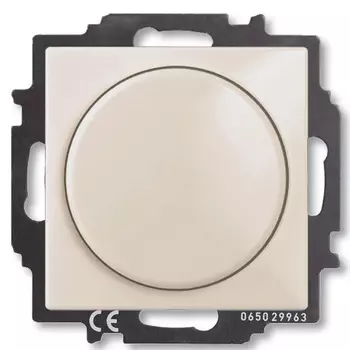 6515-0-0845 (2251 UCGL-93-5), Механизм светорегулятора Busch-Dimmer с центральной платой, 60-400 Вт, серия Basic 55, цвет шампань, ABB