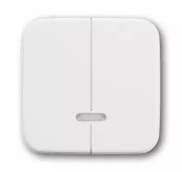 6599-0-2889 (6545-214), Клавиша для 2-канального светорегулятора 6565 U, серия Reflex SI, цвет альпийский белый, ABB