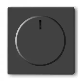 6599-0-2950 (6540-81-102), Плата центральная (накладка) с ручкой и лампой для поворотного светорегулятора, цвет антрацит, ABB