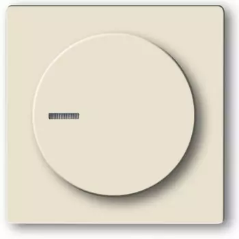 6599-0-2951 (6540-82-102), Плата центральная (накладка) с ручкой и лампой для поворотного светорегулятора, цвет savanne/слоновая кость, ABB