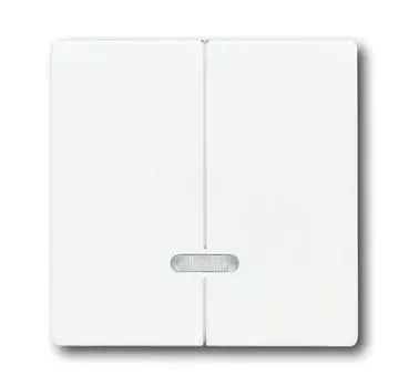 6599-0-2964 (6545-884), Управляющий элемент для 2-канального светорегулятора 6565 U, цвет белый бархат, ABB