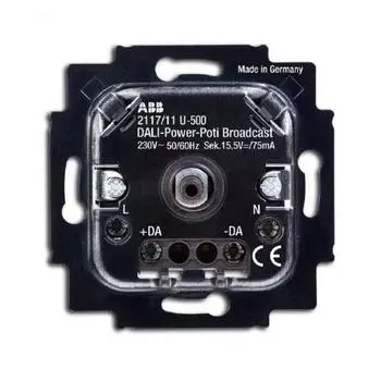 6599-0-2988 (2117/11 U-500), Механизм светорегулятора DALI, поворотный, со встроенным сетевым блоком питания, 75 мА, ABB