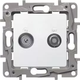 672257 Розетка TV/SAT двухкабельная - ETIKA - белый Legrand