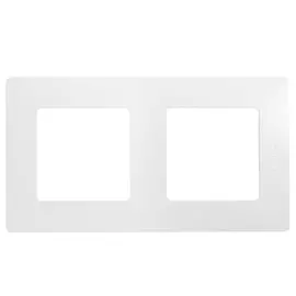 672502 Рамка Etika Белый 2-постовая Legrand