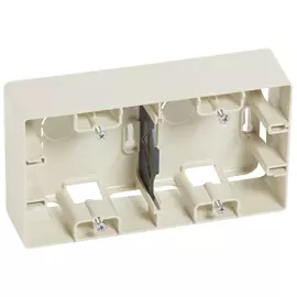 672540 Коробка накладного монтажа - 2 поста - Etika - слоновая кость Legrand