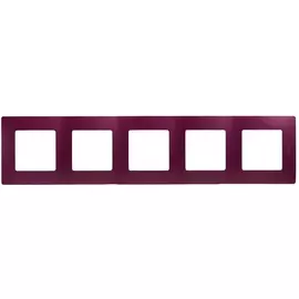 672565 Рамка Etika Сливовый 5-постовая Legrand