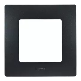 672581 Рамка Etika Антрацит 1-постовая Legrand