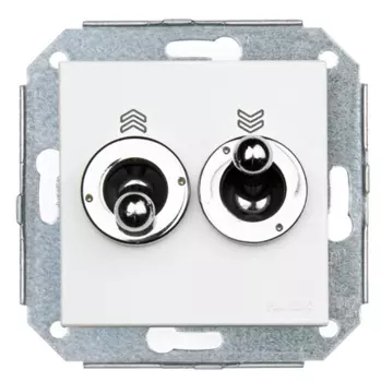 67342612 Выключатель для управления жалюзи, хром/металлик Fontini