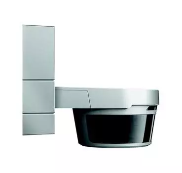 6800-0-2555 (6867 AGM-208-500), Датчик движения Busch-Wachter 280 MasterLINE, IP55, с ИК-пультом, цвет серебристый металлик, ABB