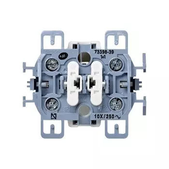 73398-39 Выключатель двухклавишный, 10А 250В, S73, Simon 73 Loft