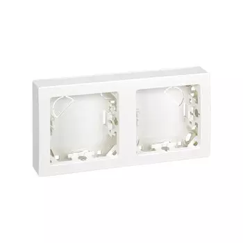 73620-60 Рамка горизонтальная, 2 поста, 75*146мм, Simon 73 Loft, белый