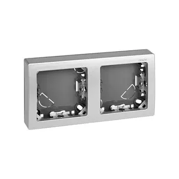 73620-63 Рамка горизонтальная, 2 поста, 75*146мм, Simon 73 Loft, алюминий