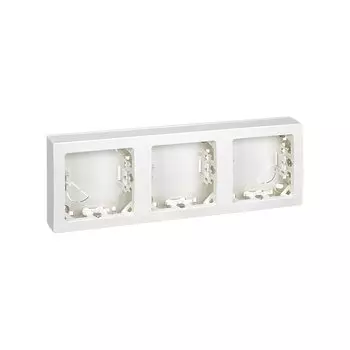 73630-60 Рамка горизонтальная, 3 поста, 75*217мм, Simon 73 Loft, белый