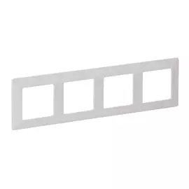 754004 Рамка Valena Life Белый 4-постовая Legrand