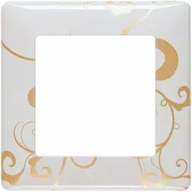 754101 Рамка Valena Life Ампир белый 1-постовая Legrand