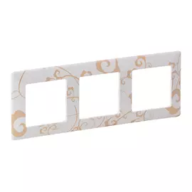 754103 Рамка Valena Life Ампир белый 3-постовая Legrand