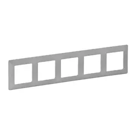 754135 Рамка Valena Life Алюминий 5-постовая Legrand