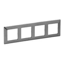 754154 Рамка Valena Life Сталь 4-постовая Legrand