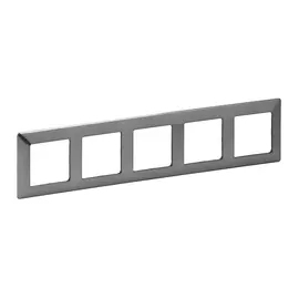 754155 Рамка Valena Life Сталь 5-постовая Legrand