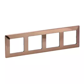 754164 Рамка Valena Life Медь 4-постовая Legrand