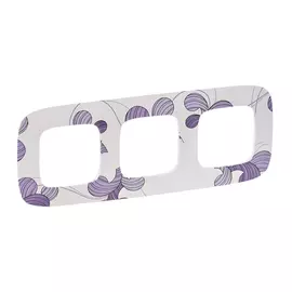 754363 Рамка Valena Allure Флора 3-постовая Legrand