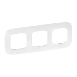 754373 Рамка Valena Allure Тиснение белый 3-постовая Legrand