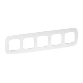 754375 Рамка Valena Allure Тиснение белый 5-постовая Legrand