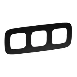 754403 Рамка Valena Allure Черный матовый 3-постовая Legrand