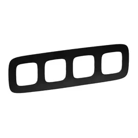 754404 Рамка Valena Allure Черный матовый 4-постовая Legrand