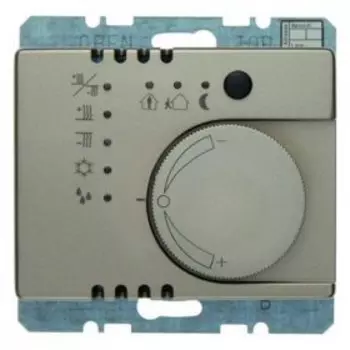 75441144 Регулятор температуры с кнопочным интерфейсом цвет: светло-бронзовый, лак Arsys Berker