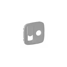 754837 Valena ALLURE. Лицевая панель розетки TV-RJ45. Алюминий Legrand