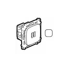 754995 Valena ALLURE. Зарядное устройство с двумя USB-разьемами 240В/5В 1500мА. С лицевой панелью. Белое Legrand