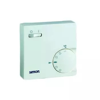 75503-68 Термостат управления системами отопления и кондиционирования, накладной монтаж без рамки, 10-5А 230В Simon