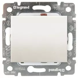 771010 Galea Life Лицевая панель с символом лампы, белая Legrand
