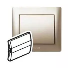 771417 Galea Life Клавиша с держателем этикеток, титан Legrand