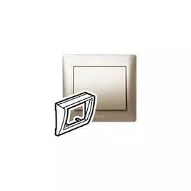771484 Galea Life Лицевая панель для информационных розеток, титан Legrand