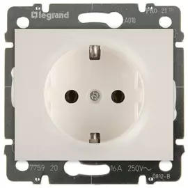 771520 Galea Life Лицевая панель розетки 2к+З, перламутр Legrand