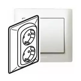 771530 Galea Life Розетка 2х2к+З, перламутр Legrand