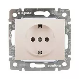 771562 Galea Life Розетка 2к+З с лицевой панелью, перламутр Legrand