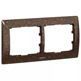771702 Рамка Galea Life Corian коричневый 2-постовая Legrand