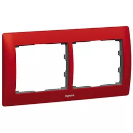 771902 Рамка Galea Life Красный 2-постовая Legrand