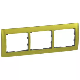 771923 Рамка Galea Life Зеленый 3-постовая Legrand