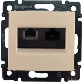 774180 Valena Розетка комп.(RJ45) 1-ая 6 кат UTP + ТЛФ 1-ая (RJ11) Legrand