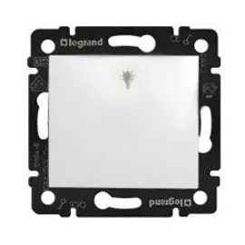 774412 Valena Выключатель кнопочный 1-клавишный с символом "лампа" Legrand